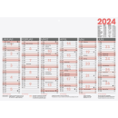 Brunnen 1070140 Tafelkalender/Wandkalender A4 2025 Karton...