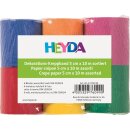 Heyda Kreppband 5 cm x 10 m wasserfest 6 Farben sortiert