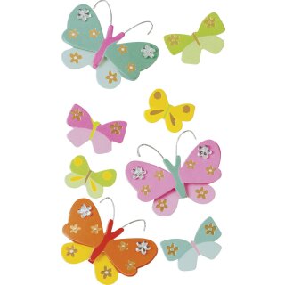 Heyda Sticker Mix Schmetterlinge Strass