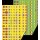 Heyda Bastelkarton Punkte 50 x70 cm gelb /grün X