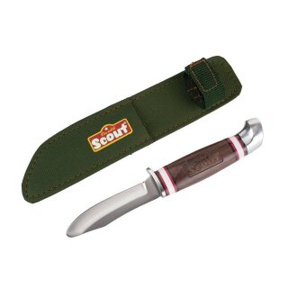 Scout Schnitzmesser mit Holzgriff und Nylonetui