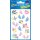 ZWECKFORM 55901 Papier Sticker, Baby Fußabdruck, beglimmert