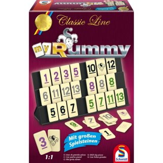 Schmidt Spiele Classic Line - My Rummy mit großen Spielfiguren