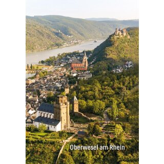 Kühlschrankmagnet Oberwesel Stadtbild Hochformat