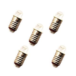 5x LED Ersatz-Glühlampe 16-22V warmweiß AC/DC E5,5 ersetzt Märklin E600100 12/4
