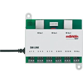 Märklin Digital 60883 - Rückmelde-Decoder L88 (Link s88) für CS2 + CS3 S14