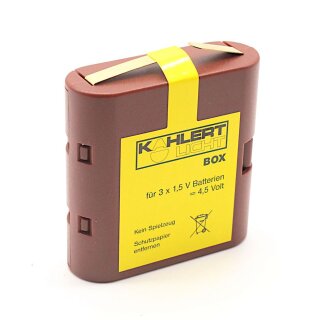 Kahlert Licht 60898 - Batteriebox leer für 3x AA-Akkus/Batterien = 4,5 Volt
