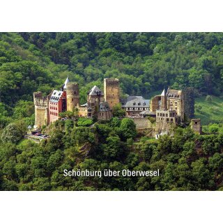 Postkarte Schönburg über Oberwesel (XL-Format)