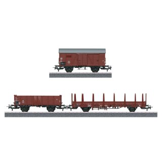 Märklin H0 - 29074-W - 3er Güterwagen-Set der DB