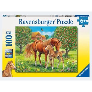 Ravensburger Pferdeglück auf der Wiese (Kinderpuzzle 100 Teile)