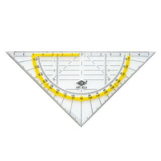 WEDO Geometriedreieck ohne Griff Geodreieck, 16cm X