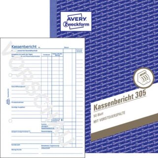 ZWECKFORM 305 - Kassenbuch A5 50BL